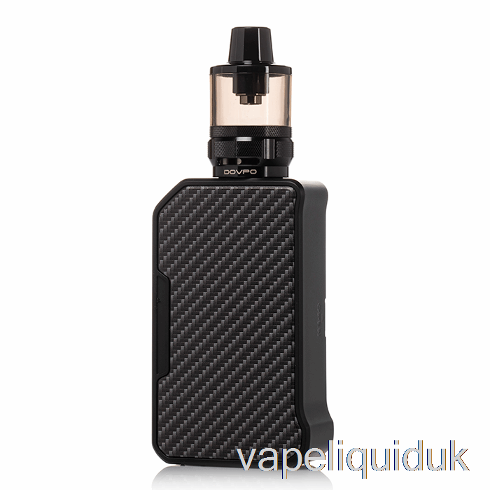 DOVPO MVP 220W Starter Kit Carbon Fiber Black Vape Liquid